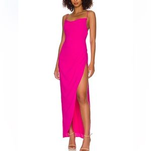 More To Come Revolve hot pink Catalina wrap dress. Size small, worn once!